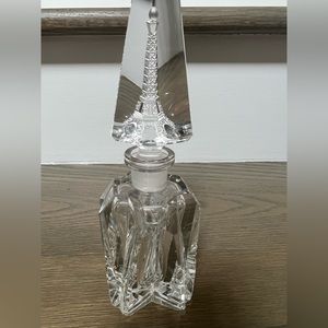 Vintage German Cut Crystal Eiffel Tower Perfume Bottle